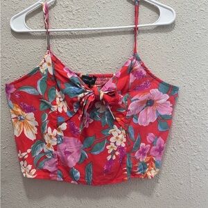 Cynthia Rowley Multicolor Floral Crop Top